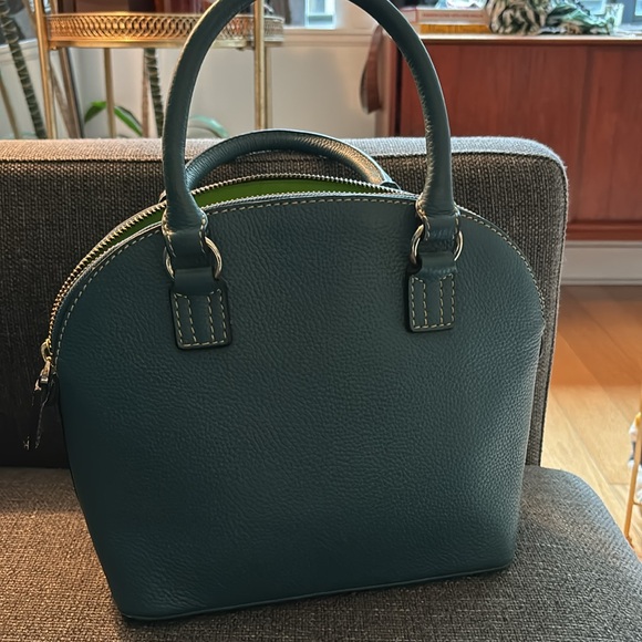 Vintage Danier leather blue purse - Picture 1 of 4